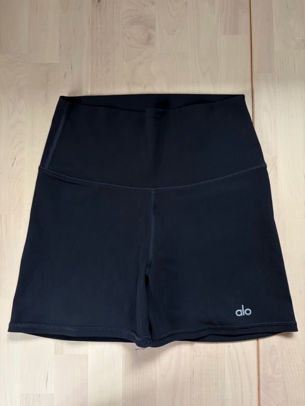 ALO Yoga Black High-Rise Bike Shorts